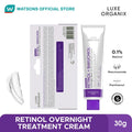 LUXE ORGANIX Retinol + Bakuchiol Overnight Glow Gentle Treatment Cream Moisturizer 30g