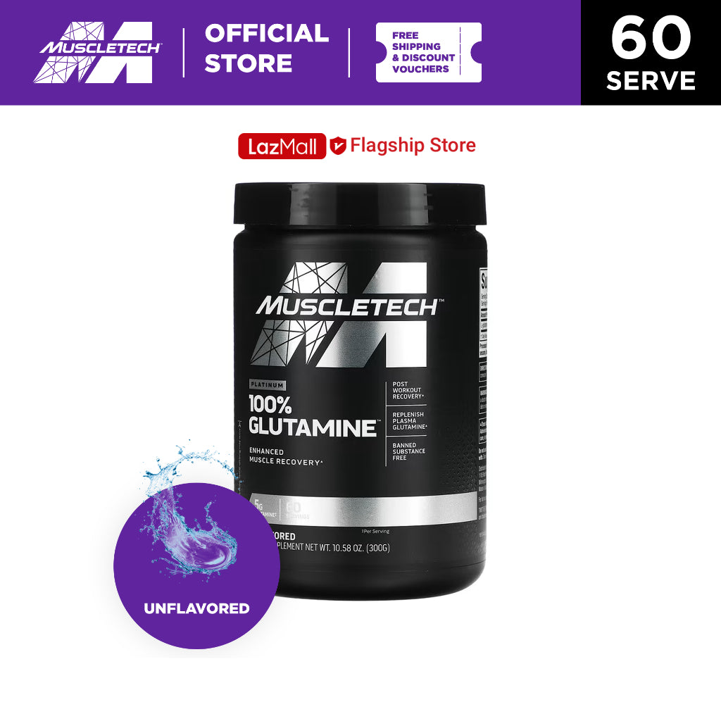 Muscletech Platinum 100% Glutamine 60 servings