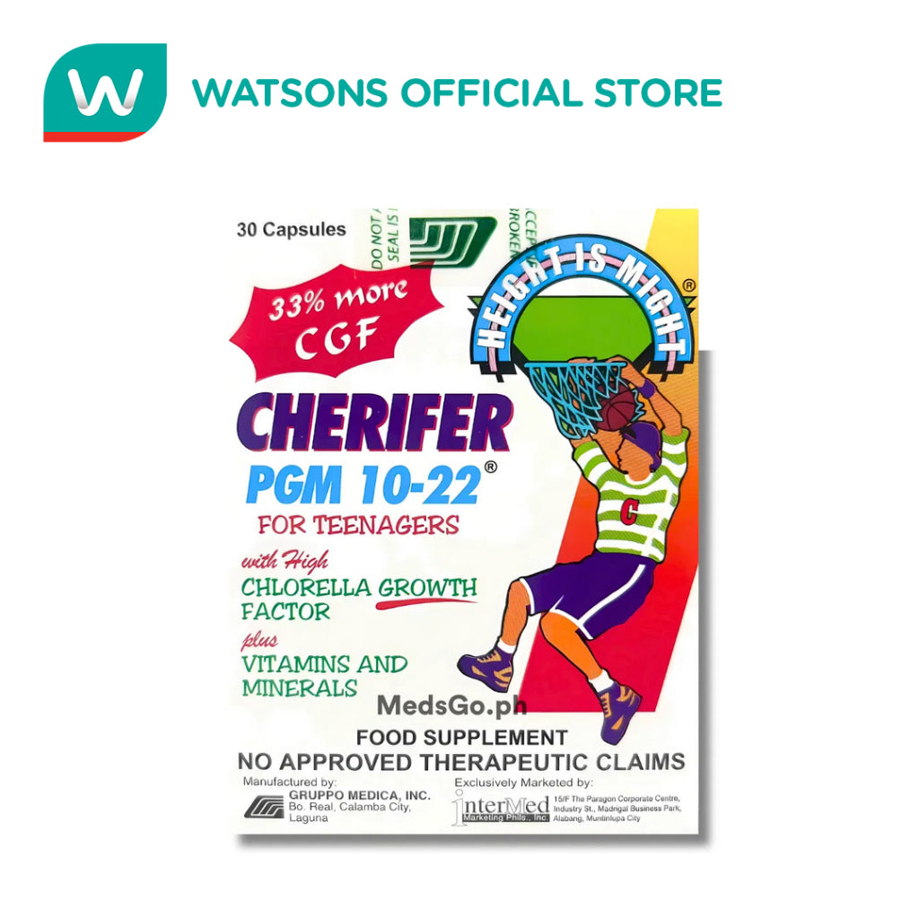 CHERIFER PGM 10-22 For Teenagers with Chlorella Growth Factor Plus Multivitamins (Sold Per Capsule)