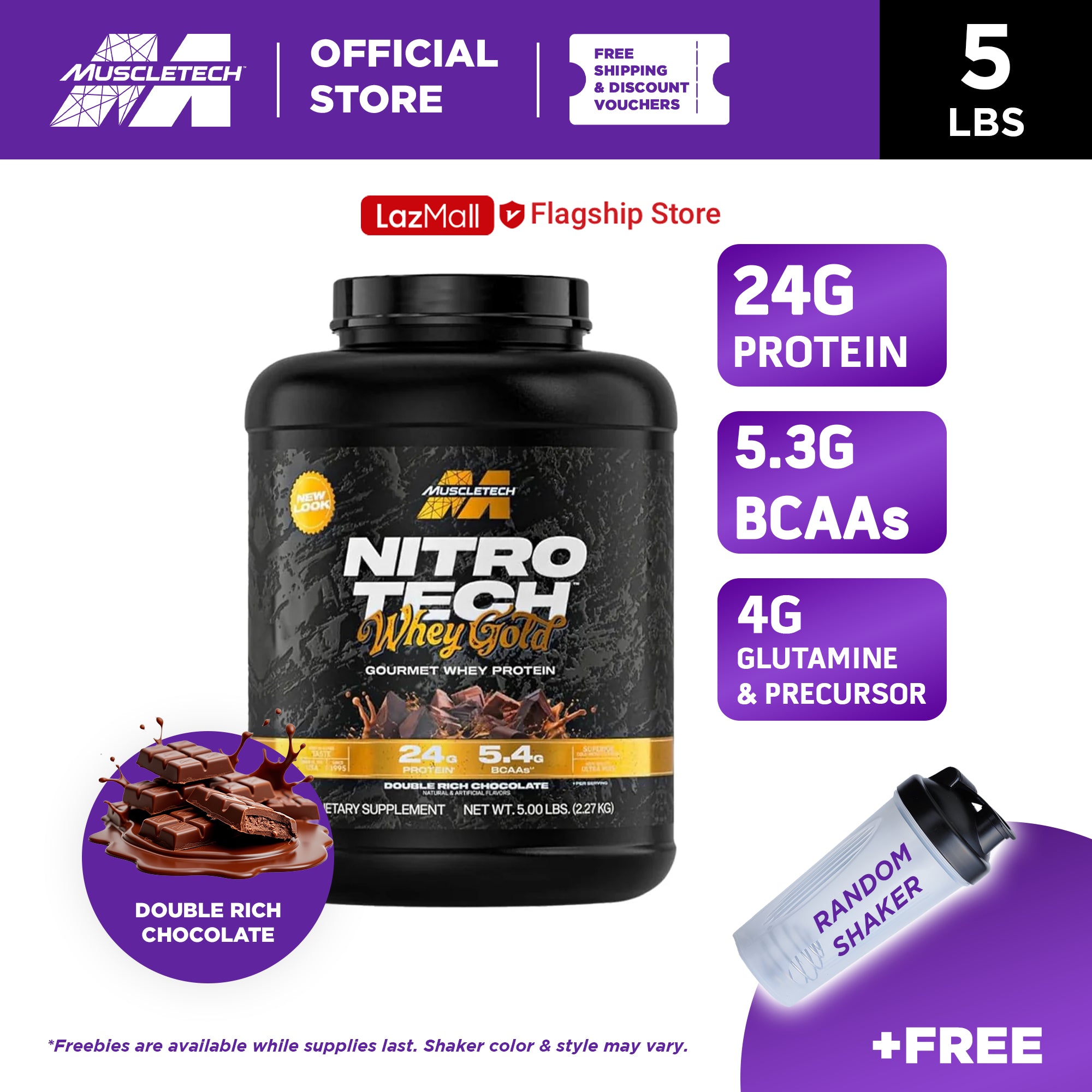 MUSCLETECH Nitrotech Whey Gold 5lbs