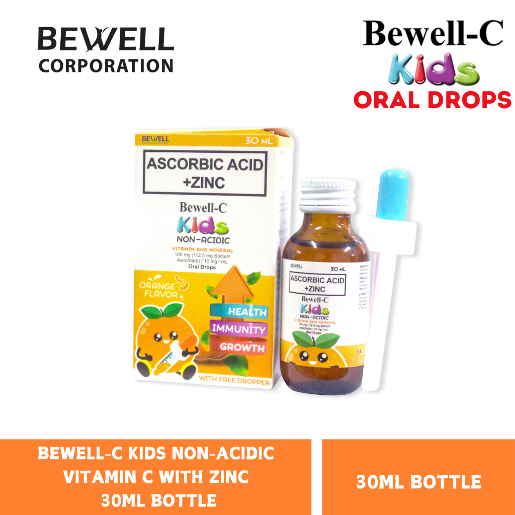 Bewell-C Kids Non-Acidic Vitamin C With Zinc 30ml Bottle