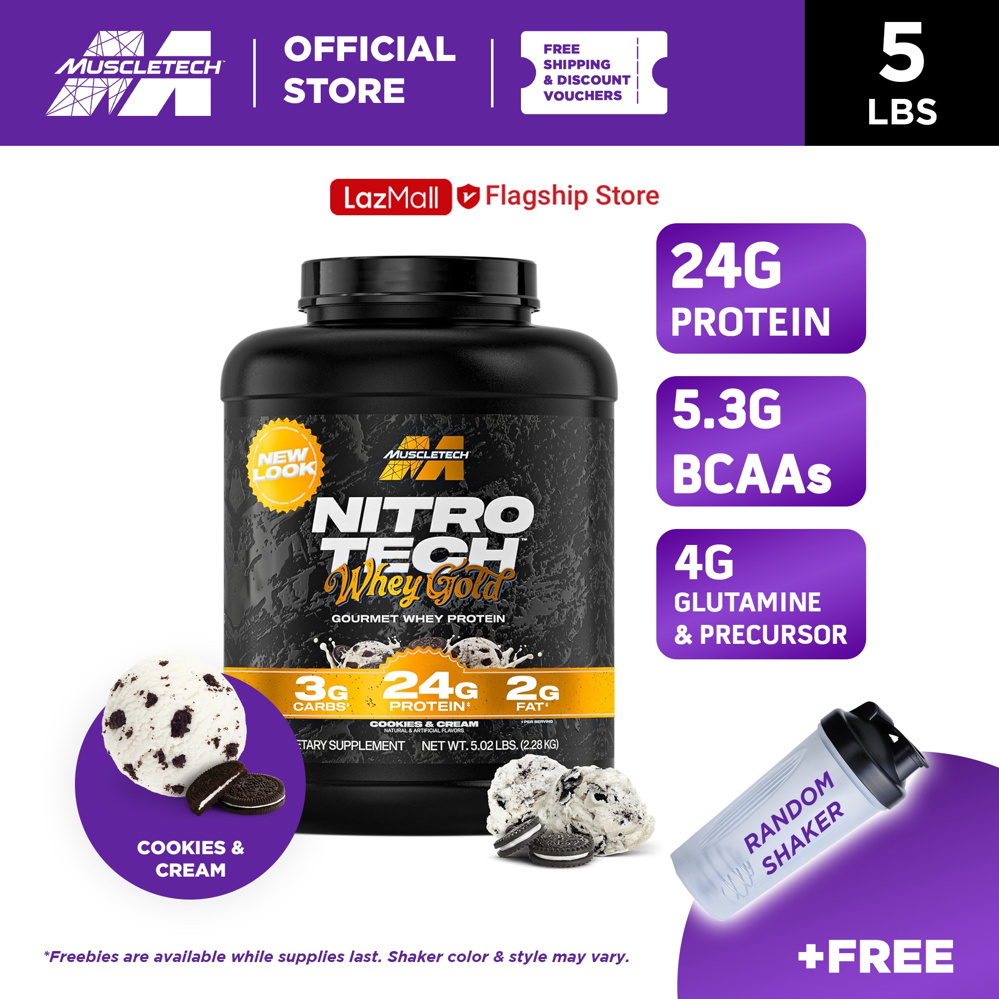 MUSCLETECH Nitrotech Whey Gold 5lbs
