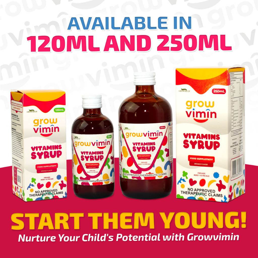 Best Vitamins for Kids: Growvimin with CGF & Lysine (FDA Approved)