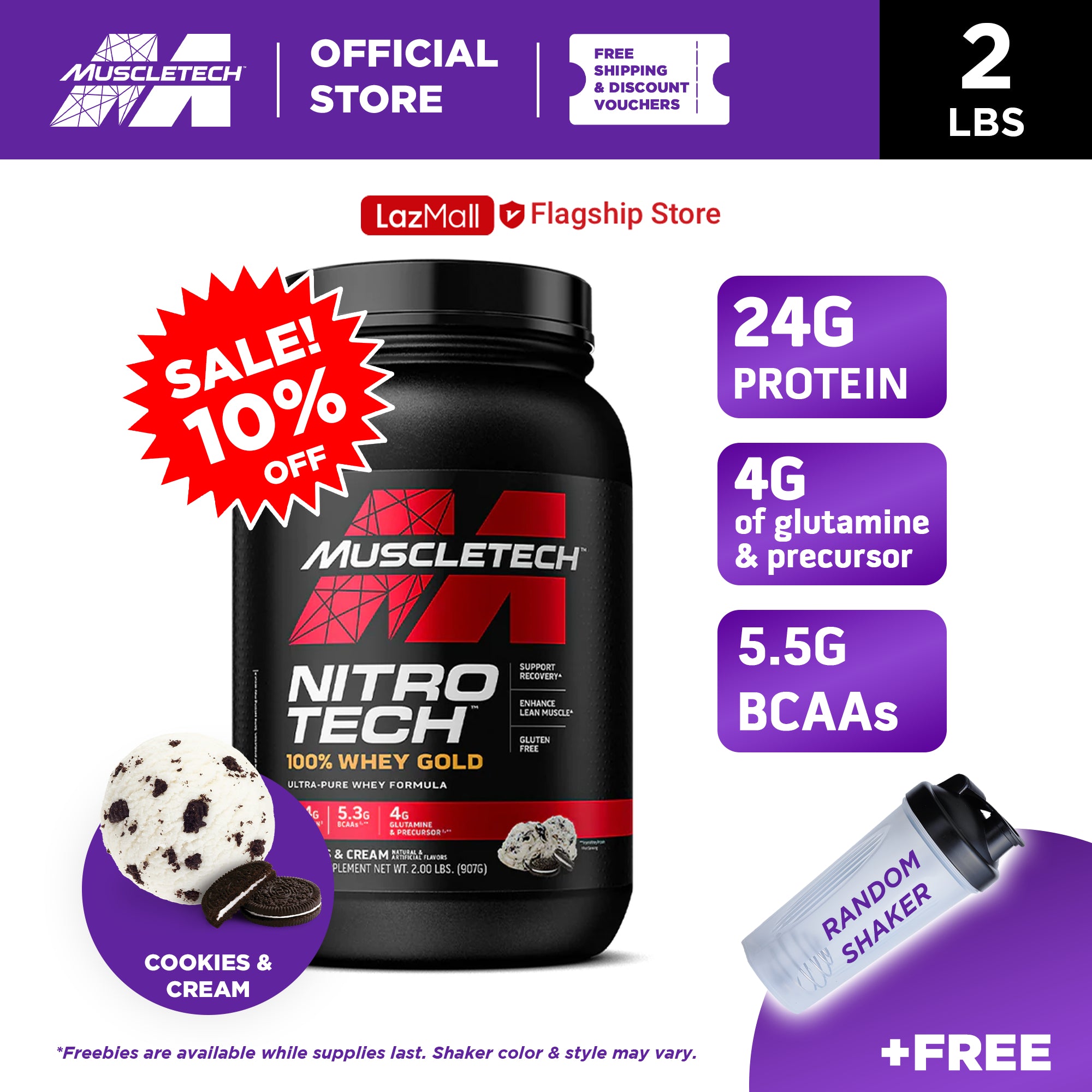 MUSCLETECH Nitrotech Whey Gold 2lbs