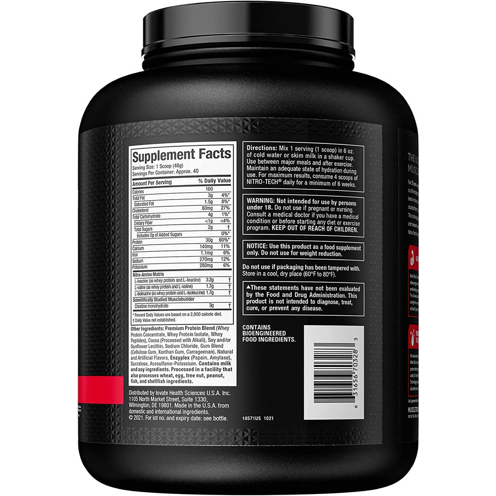 MUSCLETECH Nitrotech Whey Protein 4lbs