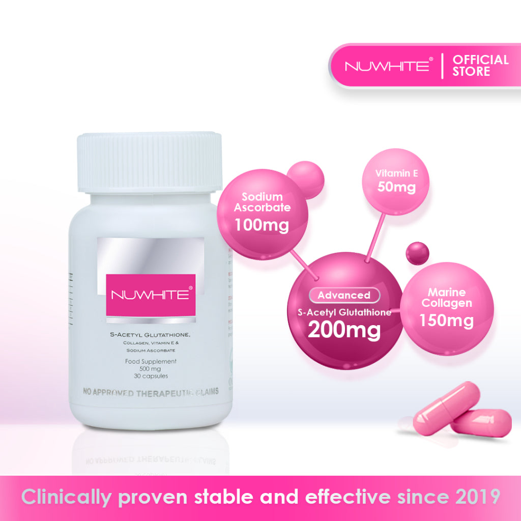 NuWhite S-Acetyl Glutathione 200mg: The Gold Standard for Fast Whitening