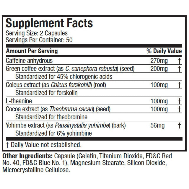 MUSCLETECH Hydroxycut Hardcore Elite 100 Capsules