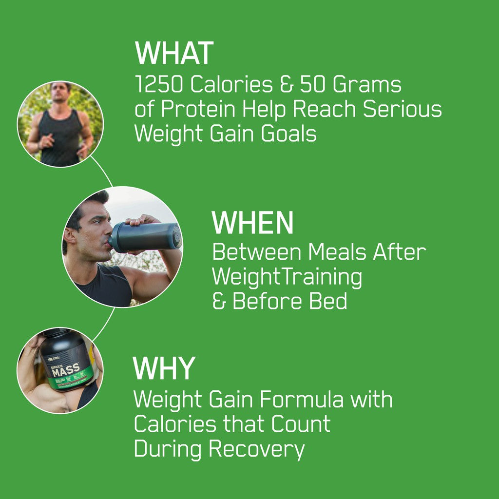 Optimum Nutrition Serious Mass Gainer Protein 12 lbs