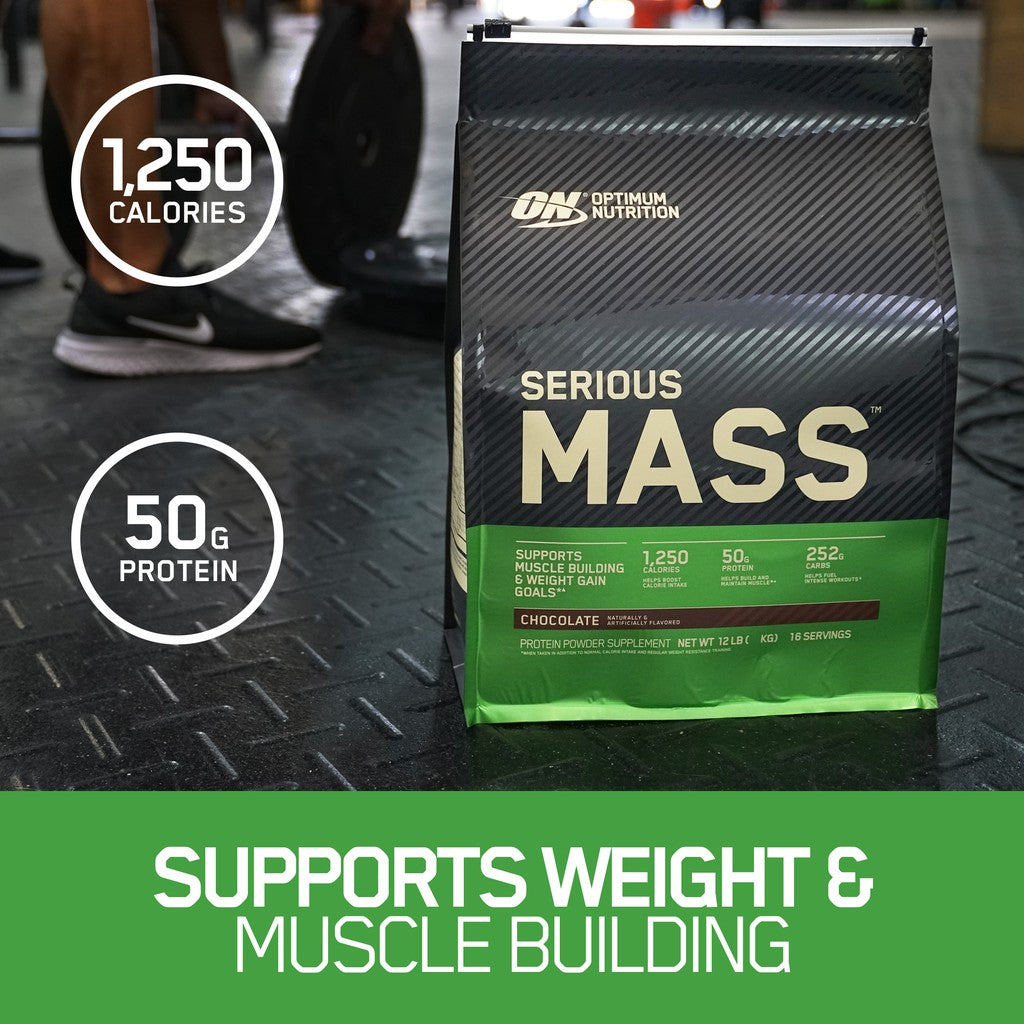 Optimum Nutrition Serious Mass Gainer Protein 12 lbs