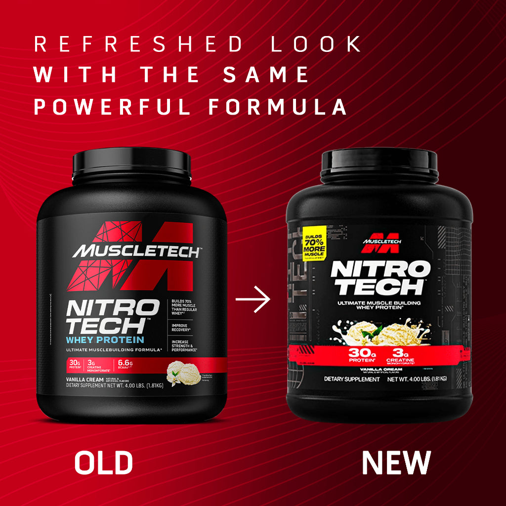 MUSCLETECH Nitrotech Whey Protein 4lbs