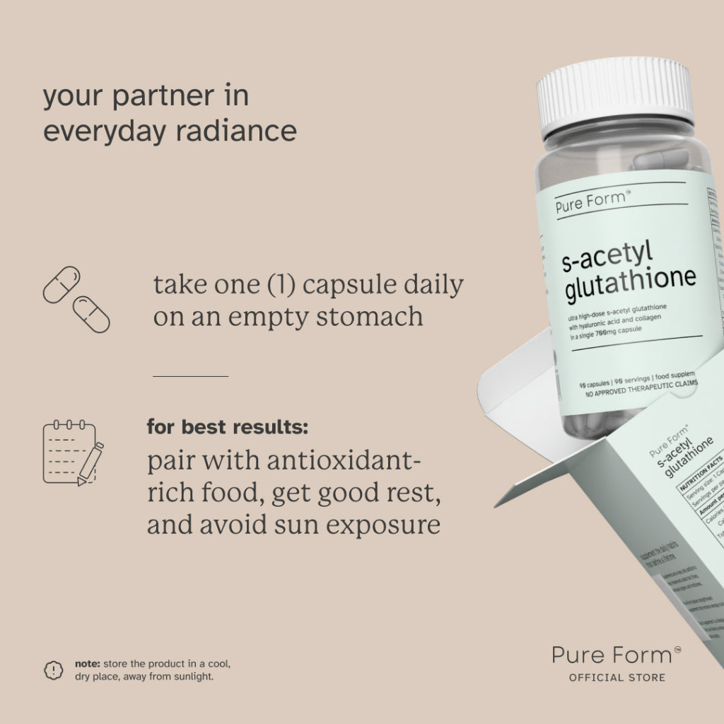 Pure Form S-Acetyl Glutathione: The Gold Standard for Skin Brightening & Anti-Aging