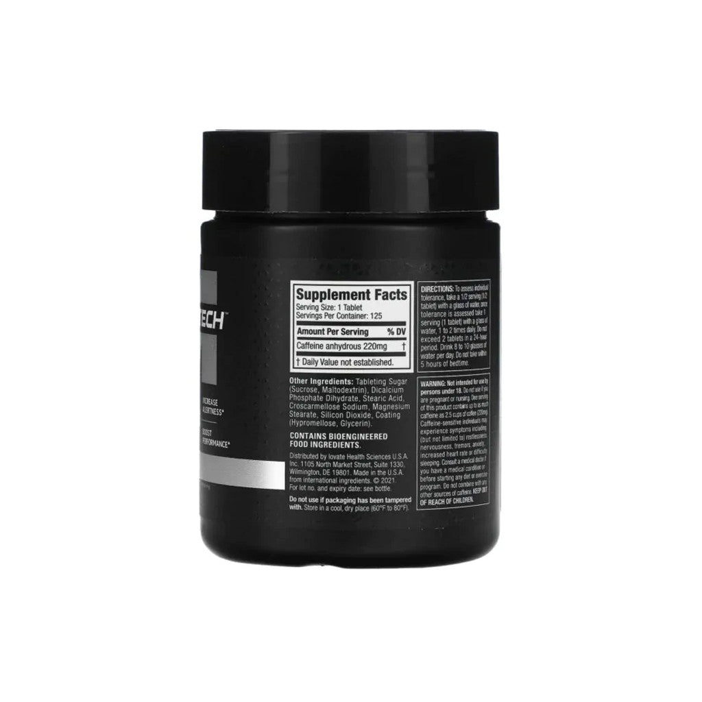 MuscleTech Platinum 100% Caffeine, 220 mg, 125 Tablets